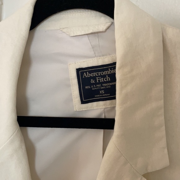 Abercrombie white linen blazer - Picture 3 of 4